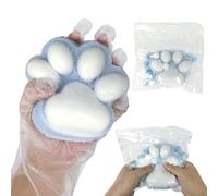 Squishy Kawaii, 1 Pcs Fufu Squishy Big Cat Paw Toys, Squishies Soft Squeeze Jouet à Presser en Forme de Patte de Chat, Récompense Fête, pour Filles Enfants Et Adultes(Bleu XL)