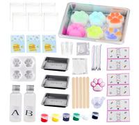 Squishy Maker Kit de bricolage pour fabriquer soi-même des pattes de chat et du slime pour enfants - Jouet anti-stress - Cadeau pour filles et garçons