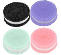 Squishy Oreo, Lot De 4 Jouets Anti-Stress À Écraser En Forme De Taba - Soulage Le Stress - Ultra Doux - Jouet Anti-Stress