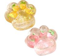 Squishy Patte de Chat | 2 Pièces Patte de Chat Squishy | Squishys Geant Paw | Cat Paw Squishys Toy | Jouets Fidget en Silicone en Forme d'animal | Jouets Anti-Stress pour Enfant Adultes