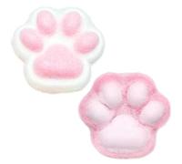 Squishy Patte de Chat, 2 Pièces Taba Chat, Mochi Squishy, Anti Stress, Kawaii Fufu Squishy Patte de Chat, Cadeau Anti-Stress pour Adultes (2PCS)