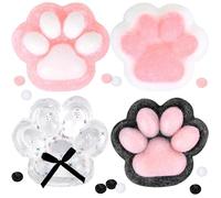 Squishy Patte de Chat,Fidget Toys Anti-Stress,Jouet à Presser en Forme de Patte de Chat,Cat Paw Squishy, Jouets Sensoriels-4 Pcs
