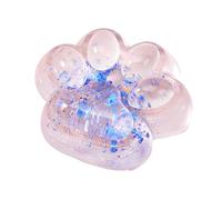 Squishy Patte De Chat, Grand Jouet Squishy Patte De Chat avec des Paillettes Jouet Patte De Chatss Anti Stress pour Les Enfant Et Les Adultes, 7x6,5 Cm