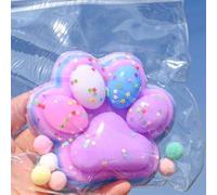 Squishy Patte De Chat, Patte Squishy Geant, Squishy Toy Jouet À Presser en Forme De Pattes De Chat Jouets Squishy Patte De Gros Chat, Jouet Anti-Stress pour Adultes Et Enfant (F)