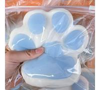 Squishy Patte De Chat, Patte Squishy Geant,Squishy Toy Jouet À Presser en Forme De Pattes De Chat Jouets Squishy Patte De Gros Chat, Jouet Anti-Stress pour Adultes Et Enfant (Bleu)