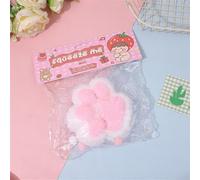 Squishy Patte de chat Squishy Fufu Squishy Grande patte de chat Jouet à presser assis avec (12 cm, rose)