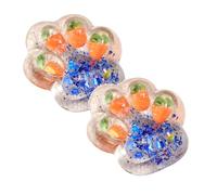 Squishy Patte Géante, Jouet Patte De Chat Anti Stress Patte Squishy,Squishy Toy Jouet À Presser en Forme De Pattes De Chat Jouets Squishy Patte De Gros Chat (2Pièces Orange)