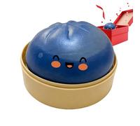 Squishy Sensory Dumpling, Glitter Stress Relief Ball, Palm Size Fidget Toy with Soft Texture, Slow Rise Elastic Silicone, Toy with Design, Calming Gift for Kids Teens