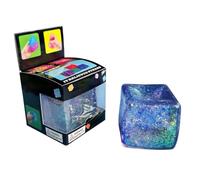 Squishy Stress Cube, Ice Cube Stress Ball Fidget Toy, Durable, Compact Et Léger for Soulager Le Stress L'anxiété Et La Tension(2*L1)