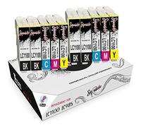 Squuido 10 Cartouches d'encre LC1000 LC985 compatibles avec Brother MFC-6490CW DCP-J315W DCP-195C DCP-375CW MFC-J615W MFC-5890CN DCP-J140W MFC-490CW DCP-6690CW MFC-J265W DCP-585CW DCP-145C