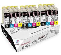 Squuido 12 Cartouches d'encre LC1000 LC-1000 compatibles avec Brother DCP-130C DCP-135C DCP-150C DCP-330C DCP-350C DCP-357C DCP-540CN DCP-560CN DCP-770CW FAX-1360 FAX-1460 FAX-2840 | Haut Rendement