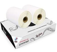 Squuido 2 rouleaux S0904980 Étiquettes compatibles avec Dymo LabelWriter 4XL | 104mm x 159mm | 220 étiquettes par Rouleau