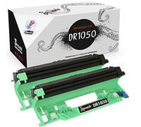 Squuido 2 Tambours DR-1050 compatibles avec Brother DCP-1510 DCP-1512 DCP-1610W DCP-1612W HL-1110 HL-1112 HL-1210W HL-1212W MFC-1810 MFC-1910W | Haut Rendement 10000 Pages