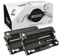 Squuido 2 Tambours DR-3200 compatibles avec Brother DCP-8070D DCP-8085DN HL-5340D HL-5350DN HL-5350DNLT HL-5370DW HL-5380DN MFC-8370DN MFC- 8380DN MFC-8880DN MFC-8890DW | Haut Rendement 25000 pages