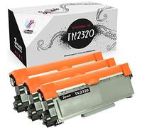 Squuido 3 Cartouches de Toner TN2320 TN 2320 compatibles avec Brother HL-L2300D L2320D L2340DW L2360DN L2360DW L2365DW L2380DW DCP-L2500D L2520DW L2540DN MFC-L2700DW | Haut Rendement 2600 Pages