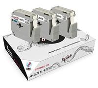 Squuido 3 Cassettes Noir sur Blanc Ruban d'Étiquettes M K221 MK221 MK-221BZ 9mm x 8m compatibles avec Brother P-Touch PT-M95 PT-100 PT-70 PT-80 PT-90 PT-55 PT-65 PT-110 PT-75 PT-85 BB-4