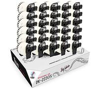 Squuido 30 rouleaux DK-22205 DK22205 Papier Étiquettes Continues compatibles avec Brother P-Touch QL-500 QL-550 QL-560 QL-570 QL-580 QL-700 QL-800 QL-810W QL-820NWB QL-1100 QL-1110NWB | 62mm x 30.48m