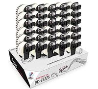 Squuido 30 rouleaux DK-22225 DK22225 Papier Étiquettes Continues compatibles avec Brother P-Touch QL-500 QL-550 QL-560 QL-570 QL-580 QL-700 QL-800 QL-810W QL-820NWB QL-1100 QL-1110NWB | 38mm x 30.48m