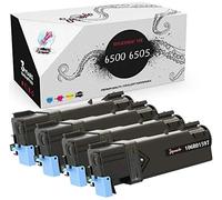 Squuido 4 Cartouches de Toner compatibles avec Xerox Phaser 6500DN 6500N WorkCentre 6505DN 6505N | Haut Rendement 3000/2500 Pages