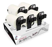 Squuido 5 rouleaux DK-11241 DK11241 Étiquettes compatibles avec Brother P-Touch QL-1100 QL-1060N QL-1050N QL-1050 QL- 1110NWB | 102mm x 152mm | 200 étiquettes par Rouleau