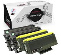 Squuido Tambour DR-3200 2 Cartouches de Toner TN-3280 compatibles avec Brother DCP-8070D DCP-8085DN HL-5340D HL-5350DN HL-5350DNLT HL-5370DW HL-5380DN MFC-8370DN MFC- 8380DN 8880DN | 25000/7000 pages