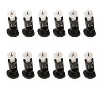 SQXBK Lot de 12 clips de fixation en plastique pour dissipateur thermique CPU Noir 39 x 13,9 mm