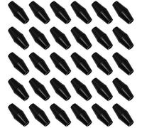 SQXBK Lot de 30 connecteurs barils en plastique noir pour cordon de paracorde 27,5 x 12 x 4 mm