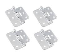 SQXBK Lot de 4 charnières amovibles argentées pour mallette de vol, matériel amovible de porte, 56 mm