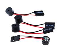 SQXBK Lot de 4 mini haut-parleurs pour boîtier d'ordinateur avec alarme et prise BIOS interne - Noir