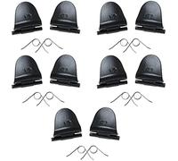 SQXBK Lot de 5 paires de boutons de déclenchement L2 R2 et 5 paires de ressorts de rechange pour Playstation 4 PS4 Noir