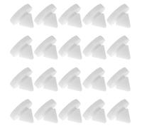 SQXBK Lot de 50 silencieux de porte en caoutchouc blanc pour porte en métal et bois