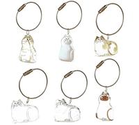 SQYDFDC Hoils de Chat Boîte Transparente Boîte Porte-clés, Souvenir de Fourrure pour Animaux de Compagnie 2pcs associé à 1 Porte-clés, Bon Cadeau de Souvenir NO.1 and NO.3 2 pièces