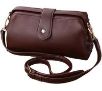 SQYZRZ 2025 New Retro Handmade Vintage Doctors Purse for Women - Leather Crossbody Bag (Coffee)