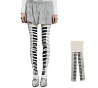 SQYZRZ Womens Whimsy Piano Tights Funky Patterned Stockings Emo Goth Whimsy Clothes Y2k Aesthetic Girls Pantyhose (C,Taille unique)