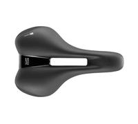 Selle royal loisir ellipse avec trou central noir homme 276x180mm materiau double couche noir