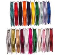SR SUPER RIBBONS®™ - Bobine complète de 3 mm de Cordon en Soie satinée, 20 mètres sur Bobine - Blanc