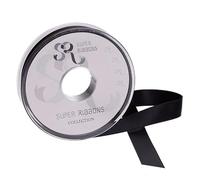 SR SUPER RIBBONS®™ Ruban satiné de qualité, double face, 3 mm, 6 mm, 10 mm, 15 mm, 25 mm, et 38 mm, 20/50 mètres sur bobines en plastique rigide