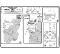 Givi Porte-bagages pour topcase Givi Scooter MONOKEY/MONOLOCK
