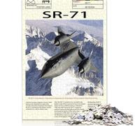 SR71 Blackbird Air Puzzle 1000 Pièces Educa Jouet en Bois Divertissement Créatif Décoration Intérieure Jeu Éducatif Challenge Toy Adultes Et Enfants À Partir De 14 Ans 1000pcs (75x50cm)