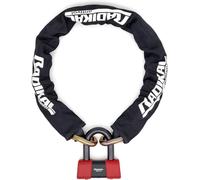 Sra Approved Motorcycle Lock Premium Security Mini U 18 Mm Cemented Steel Chain 13.5 Mm Tested Against Sawing Bolt Cutters, Multifunction Lock Disc/Chain 120 Cm For Garage Anchoring
