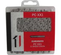 SRAM 00.2518.000.006 Chaîne de dérailleur XX1 PC XX1 HollowPin, 118 maillons, 11 fois, avec Power-Lock, argent
