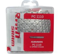 SRAM 00.2518.025.011 Chaîne de dérailleur PC-1110 SolidPin, 114 maillons, 11 fois, avec Power-Lock, argent