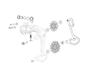 Sram 2p Adjust Kit for X0 T-Type Eagle Axs One Size