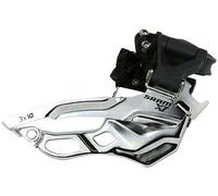 SRAM 402000027 Dérailleur X.7 3x10 HighClamp, DualPull, 31,8/34,9 mm (Argent/Noir)