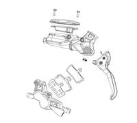 Sram Adaptateur de Frein à Disque Unisexe pour Adulte - 2031061713 - Argent - Taille Unique