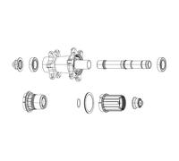 Sram, Bearing Kit Front ZM1 Unisexe Adulte, Noir/Noir