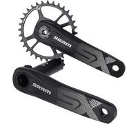 SRAM Ensemble de manivelles SX Eagle B148 DUB 165mm, 11/12 vitesses, sans roulement DUB, aluminium, 32 dents, X-Sync2, DM, noir (1 kit)