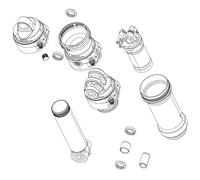 Sram, Eyelet/DMP Body Assy, SDLC HB, BR 45 Unisexe Adulte, Noir, Standard