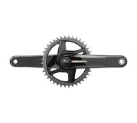 Sram Force 1x Axs D2 Crankset With Power Meter Argenté 172.5 mm / 40t Black