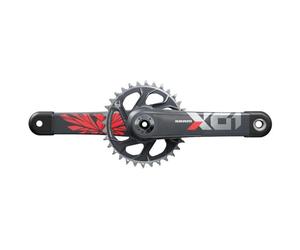 SRAM Jg.bie/Pla.Sram X01 Eagle Dub DM 175 32d Carb.Rojo Accessoires de vélo Unisexe, Multicolore (Multicolore), Taille Unique